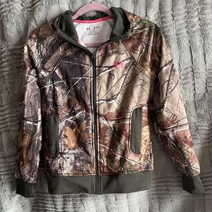 UNDER ARMOUR REALTREE Fitted Camo AYTON Storm Fleece Jacket Hunting Camouflage